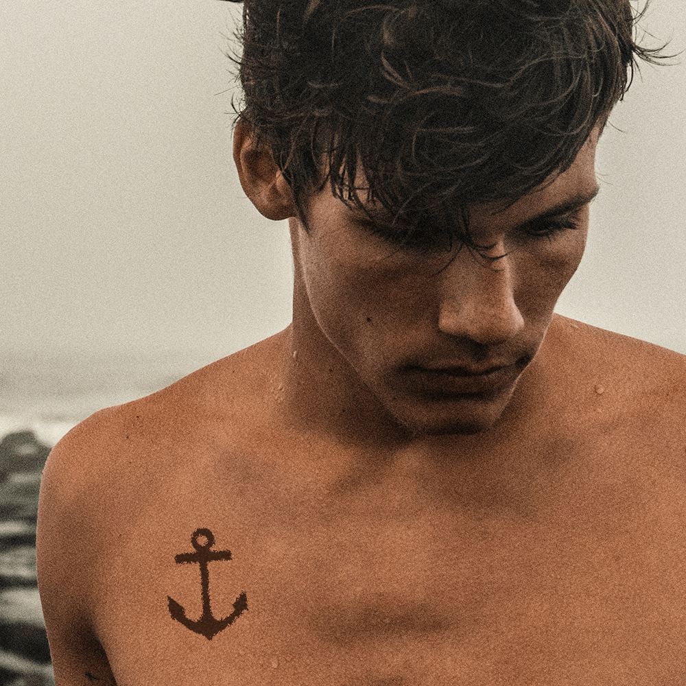 Black Anchor - Black Anchor Temporary Tattoos